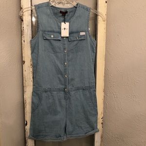 NWT 7 For All Mankind Romper Girls XL